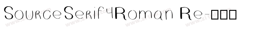 SourceSerif4Roman Re字体转换 SourceSerif4Roman Re字体转换
